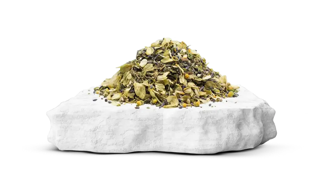 herbal mixtures on podium